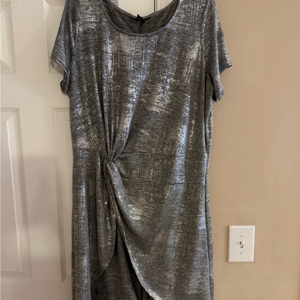 Ashley Stewart Gray Tunic Top